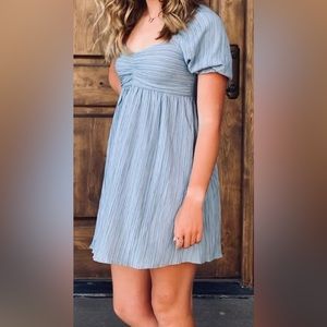 Blue Babydoll Dress